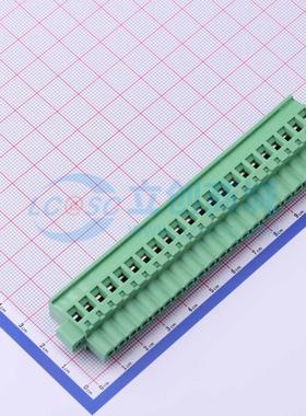 插拔式接线端子 WJ2EDGKBM-5.08-22P P=5.08mm 插头 1x22P 原装