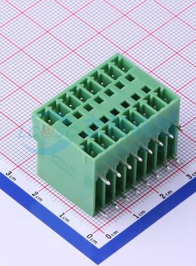 插拔式接线端子 KF2EDGRH-3.81-2*8P 弯插,P=3.81mm 板端/插座-闭