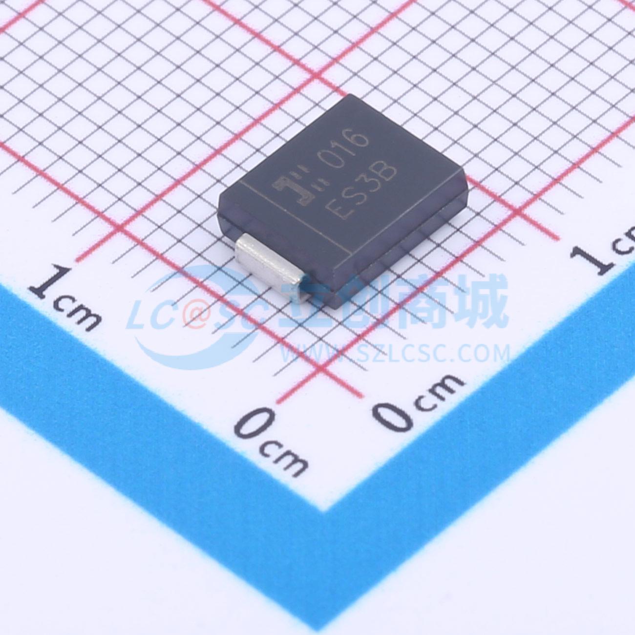 快恢复/高效率二极管 ES3B-13-F SMC DIODES(美台) 电子元器件