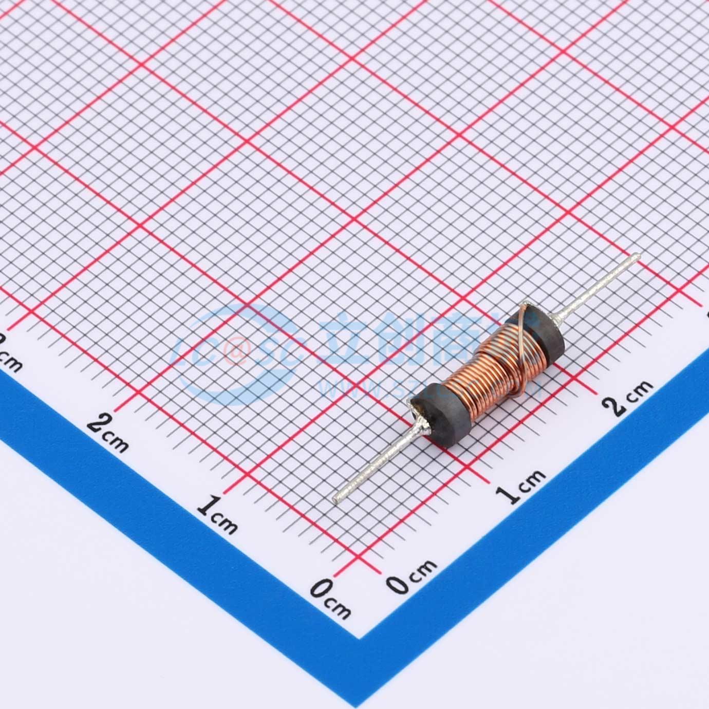 色环电感 XR4*10-150K-A插件,D5xL12mm 15uH±10%原装
