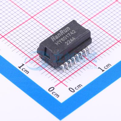 网口变压器 HY601742 SMD-16P,12.7x7.1mm 原装 电子元器件配单