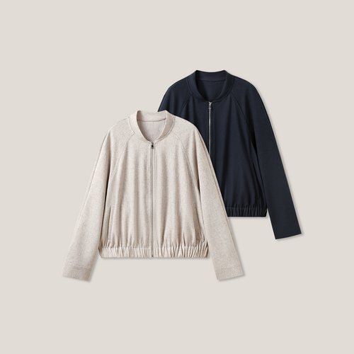 【花花推荐】老钱风棉麻棒球服外套气质款休闲百搭SS28019