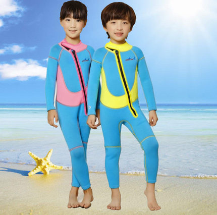 儿童保暖连体泳衣潜水服
