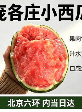 北京大兴庞各庄L600小西瓜冰糖薄皮袖珍手掰小吊瓜剥皮西瓜顺丰