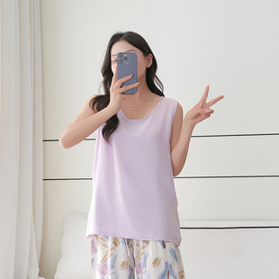 夏装 棉绸上衣女2025年夏季 纯色人造棉T恤衫 薄款 宽松显瘦圆领短袖