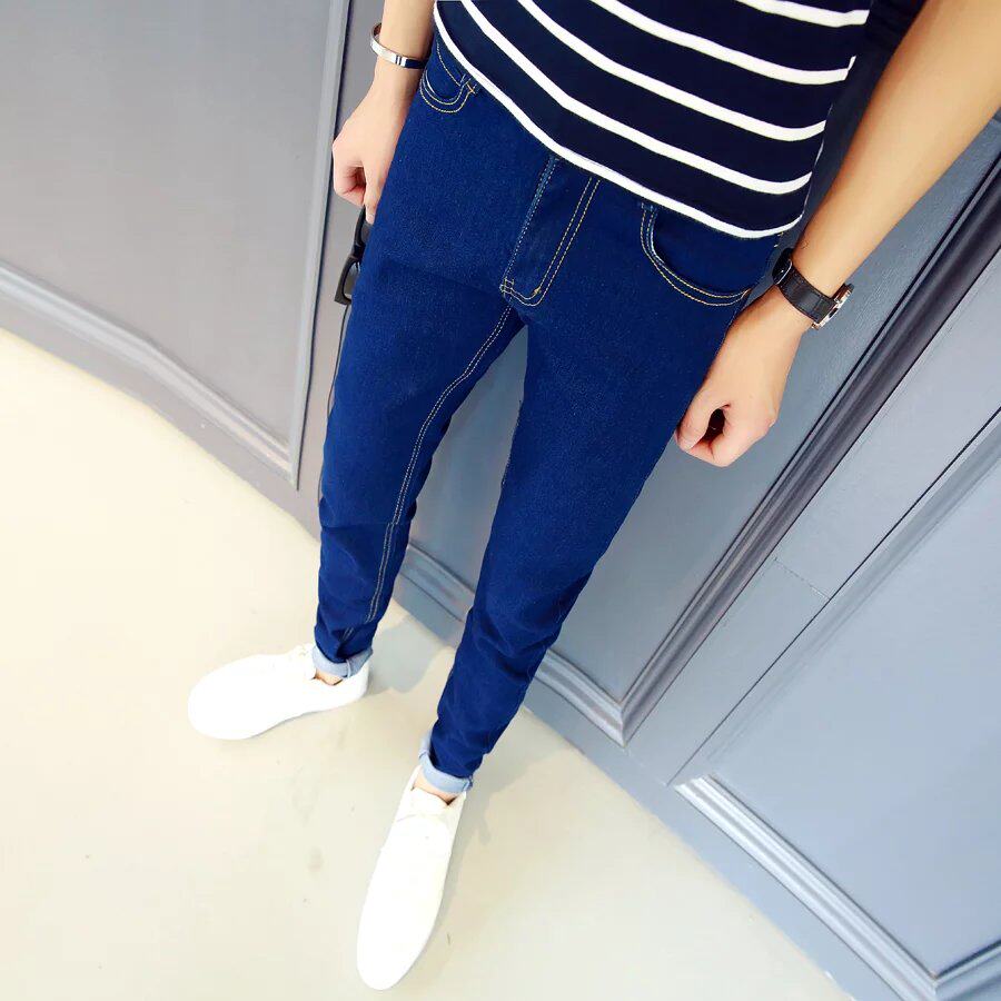 Jeans pour adolescent pieds Slim pour Quatre saisons - Ref 1467648 Image 1