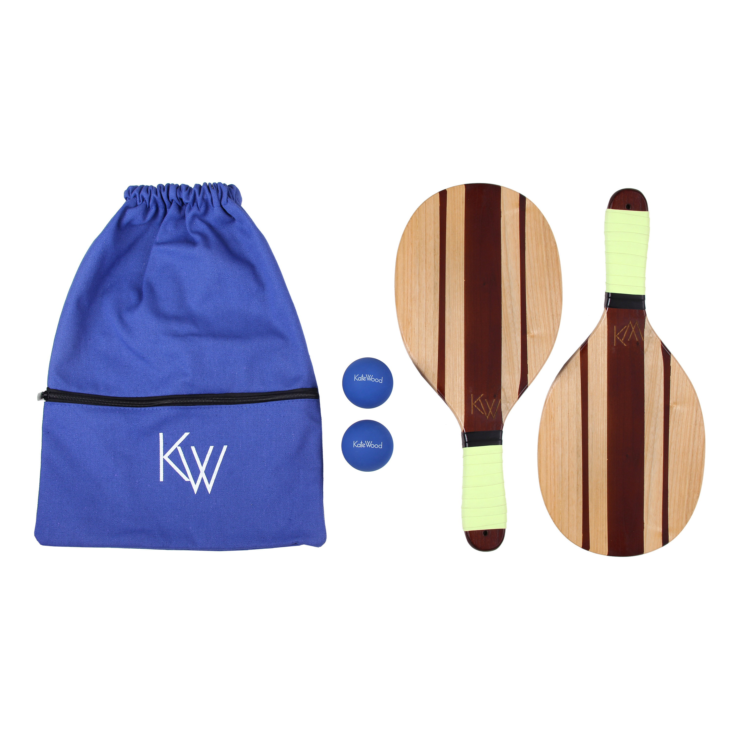 kate wood frescobol巴西风格沙滩板球拍天然实木球拍套装