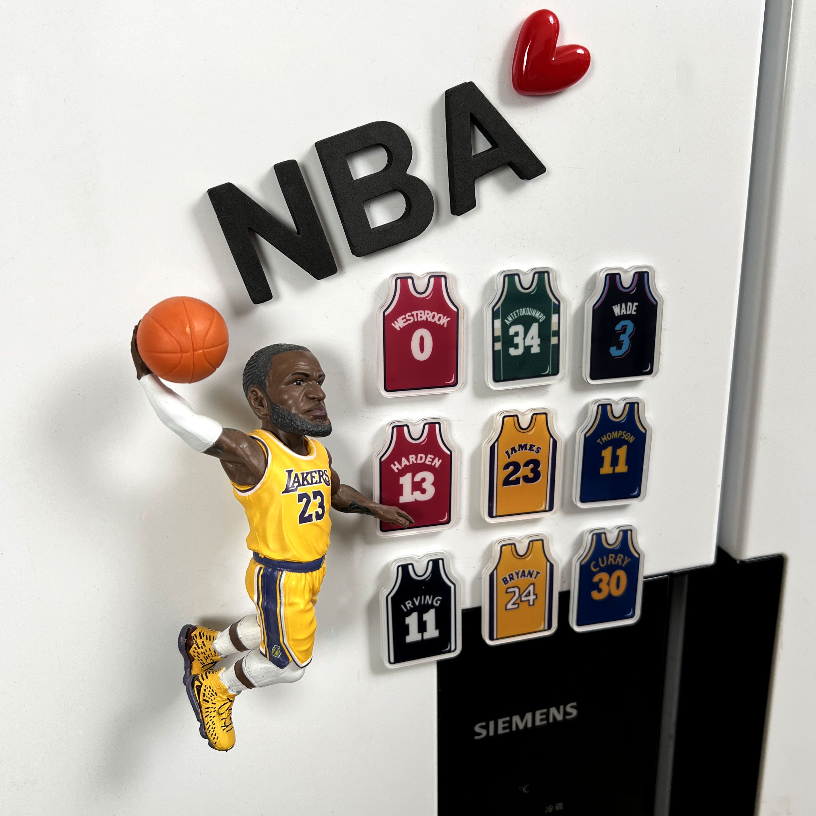nba球星冰箱贴巨好看套餐实惠图片