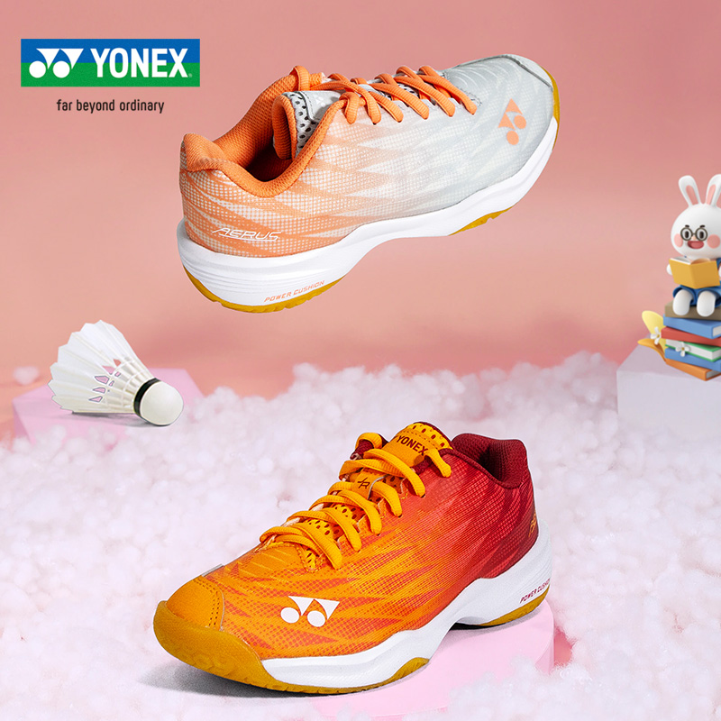 YY尤尼克斯YONEX儿童羽毛球鞋SHBA5JREX轻量防滑耐磨裹脚运动鞋