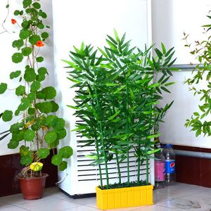 仿真竹子室内装饰绿色造景隔断底座假绿植小竹子室外禅意紫竹塑料