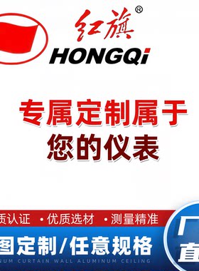 红旗压力表特殊颜色型号定制规格