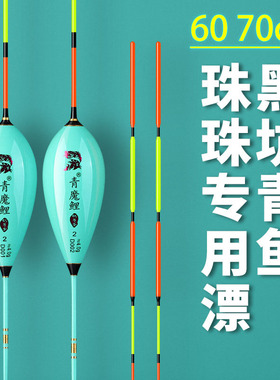 60公分加长行程漂加粗醒目高灵敏70CM鸽子蛋枣核型黑坑青鱼珠珠漂