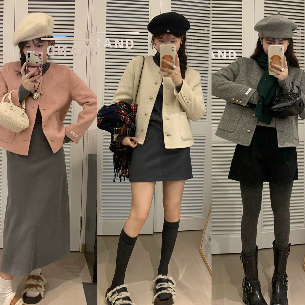 瑞瑞韩系高级感小个子时尚气质羊毛外套（含100绵羊毛）8818,女装/女士精品,羽绒服,淘宝优惠券,粉丝福利购,淘宝优惠卷