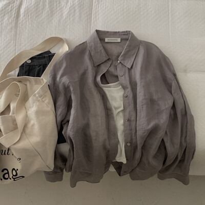 瑞瑞设计感长袖衬衫MMT—韩系ins风轻甜系穿搭衬衫S882637