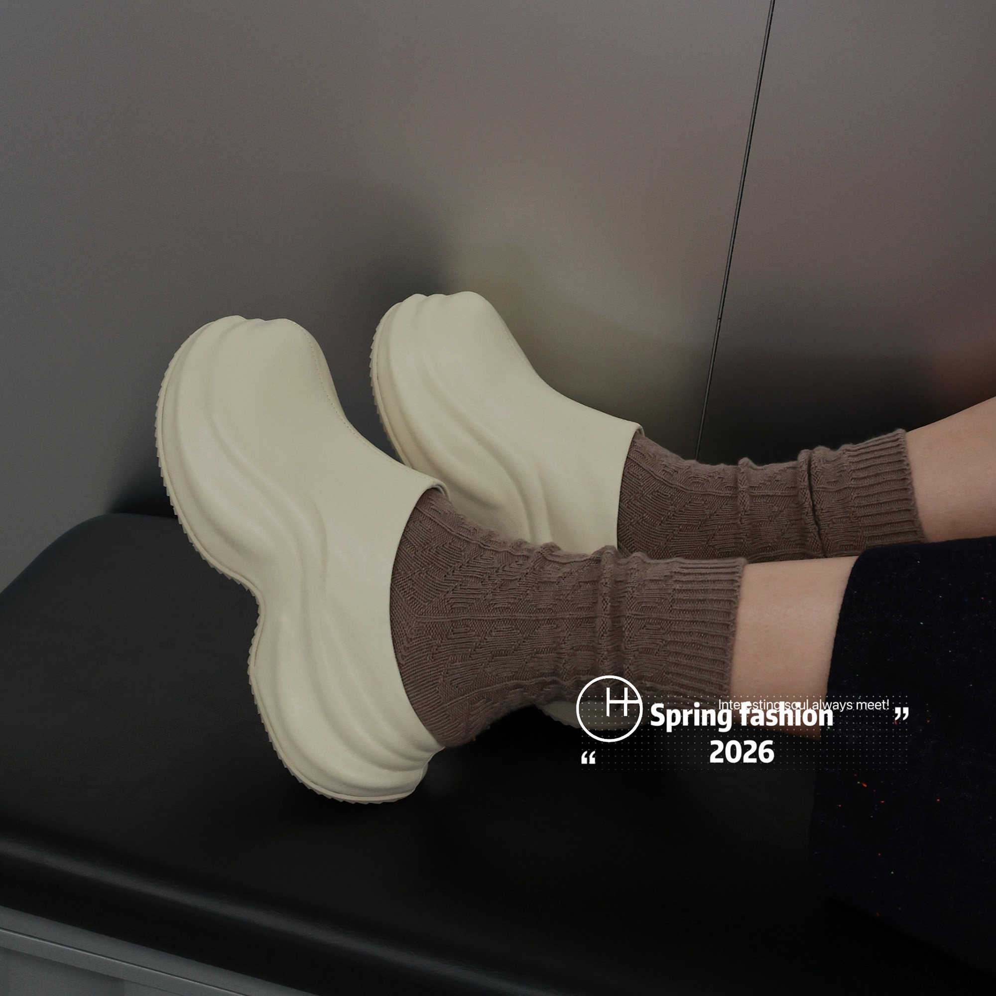 欧洲站2026春季真皮包头拖鞋女外穿2026春新款厚底增高懒人半拖鞋,女鞋,一字拖,淘宝优惠券,粉丝福利购,淘宝优惠卷