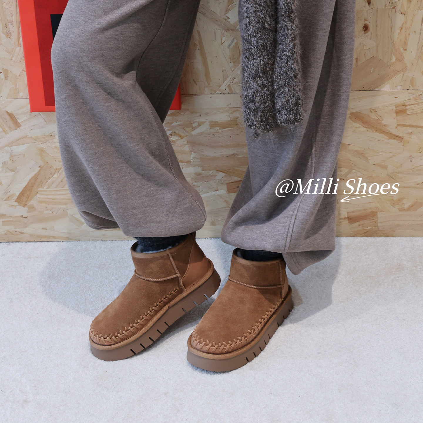 真皮厚底时尚简约休闲保暖雪地靴