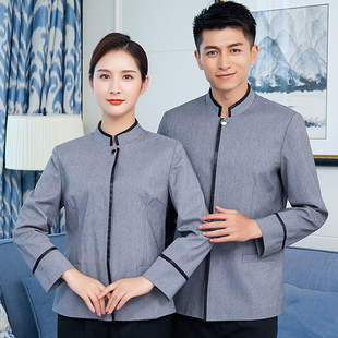 保洁员服装长袖秋冬装物业银行清洁工作服PA酒店客房制服医院护工