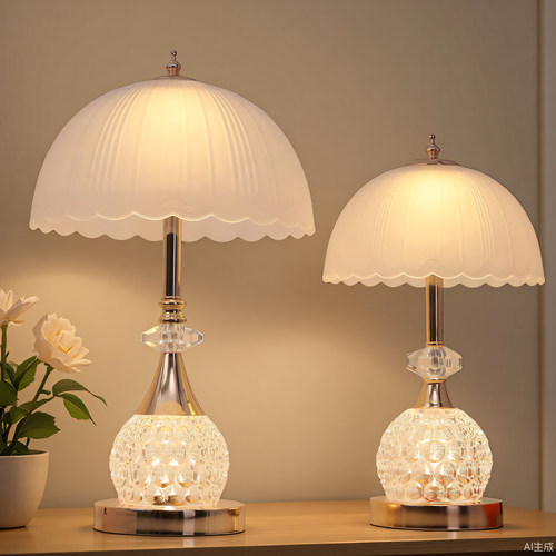 高端卧室台灯床头灯简约现代