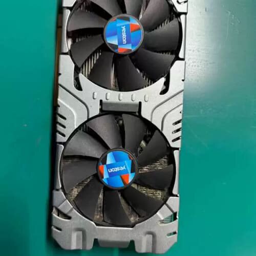 议价可维修盈通之神RX580 4G显卡，银色，成色
