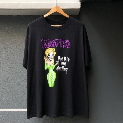 摇滚tee古着潮牌宽松美式