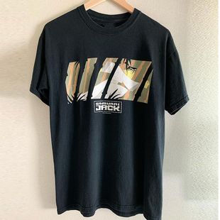 Samurai Jack武士杰克卡通动画vintage复古风短袖美式宽松潮牌T恤