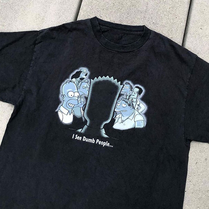 The Simpsons辛普森一家美式复古卡通动漫潮牌T恤oversize短袖男,男装,T恤,淘宝优惠券,粉丝福利购,淘宝优惠卷