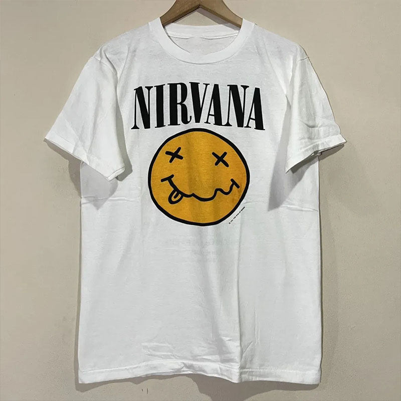 欧美Nirvana涅槃天使潮牌短袖vintage美式复古乐队男女情侣T恤,男装,T恤,淘宝优惠券,粉丝福利购,淘宝优惠卷