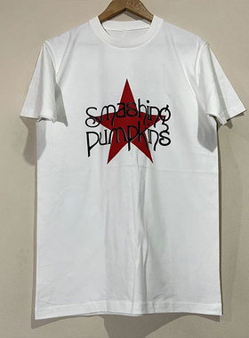 The Smashing Pumpkins碎南瓜乐队短袖美式复古vintage潮牌T恤男