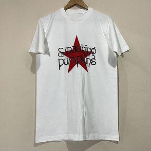 The Pumpkins碎南瓜乐队短袖 美式 复古vintage潮牌T恤男 Smashing