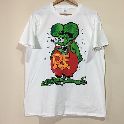 美式复古短袖动画vintage重磅