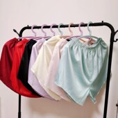 荷叶边家居睡裤 热裤 薄 短裤 真丝纯色空调安全裤