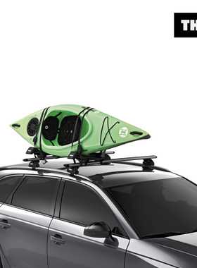THULE 拓乐 Thule Hull-a-Port XTR皮艇车顶架J型 可运载1-2艘