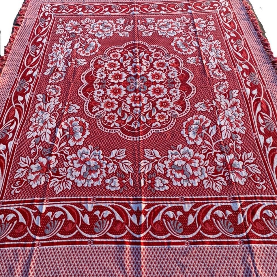 Old coarse fabric blanket, knitted blanket, large kang, sin