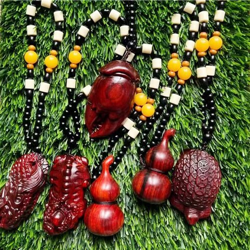 Purple sandalwood carving handlebar carving pendant creativ