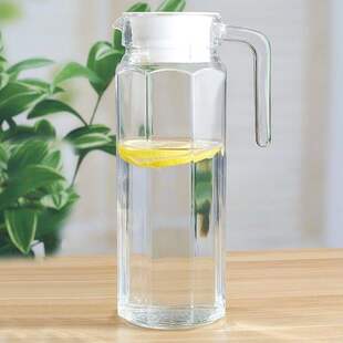 Glass container for juice glass household cold water bottle