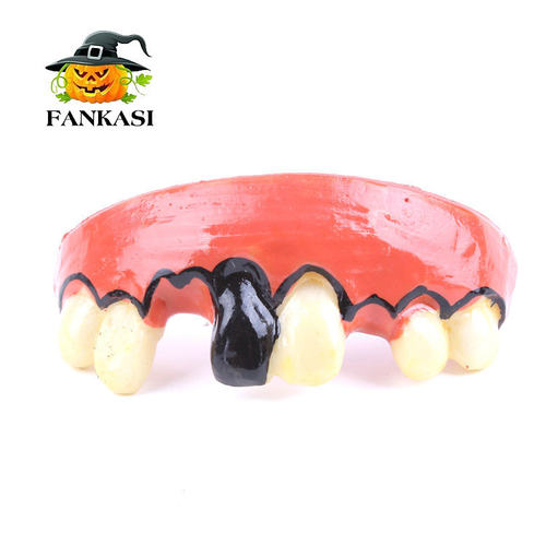 Halloween decoration, rotten teeth, dentures, pranks, simul