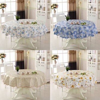 PEVA round table cloth, plastic tablecloth, circular tablec