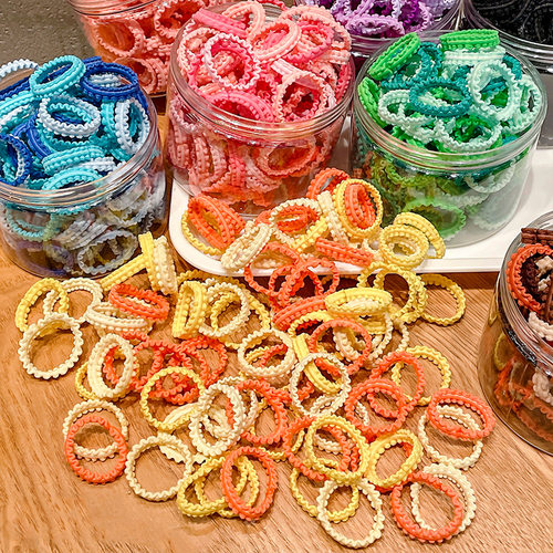 Children's rubber bands do not harm hair, colorful canned l