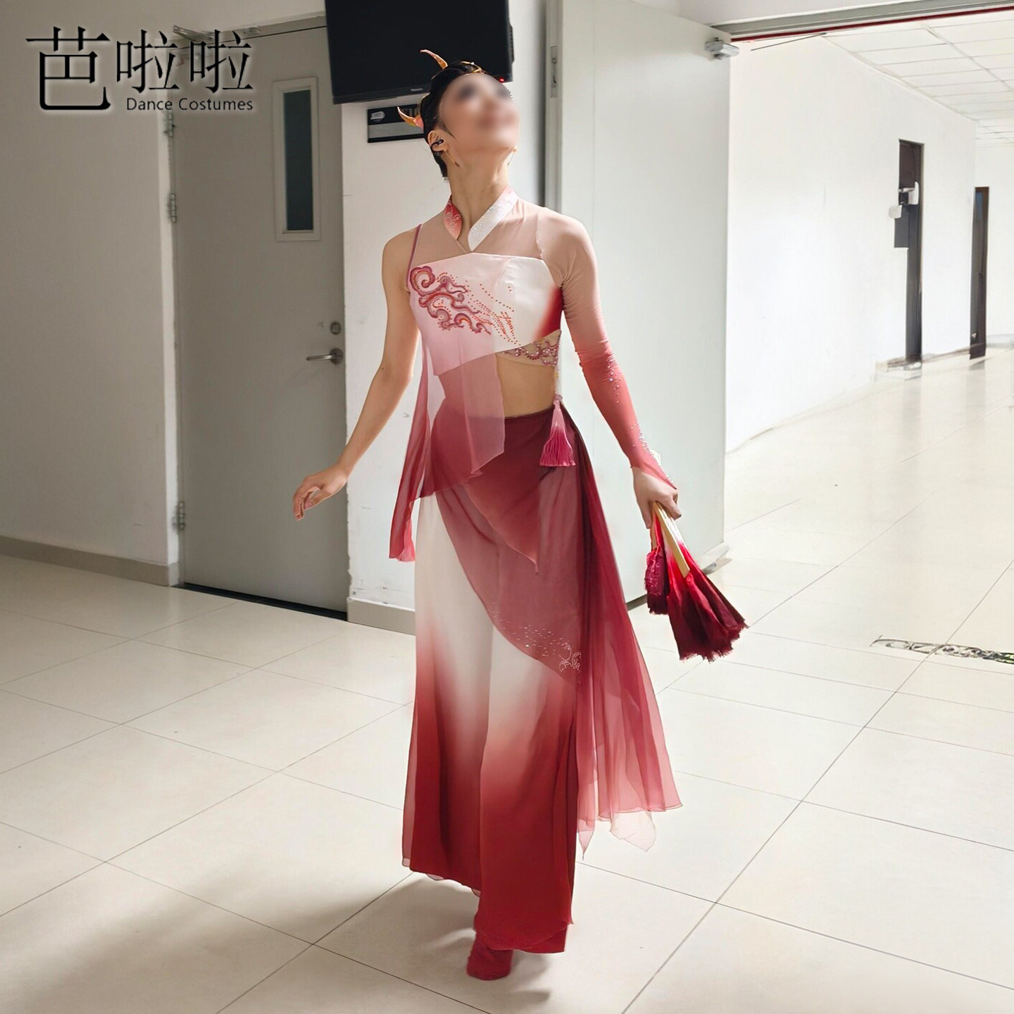 古典舞独舞服装灯捻儿舞蹈服艺考