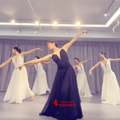 现代舞大摆裙演出服飘逸练功纱裙小影儿大鱼海棠舞蹈服长裙艺考服