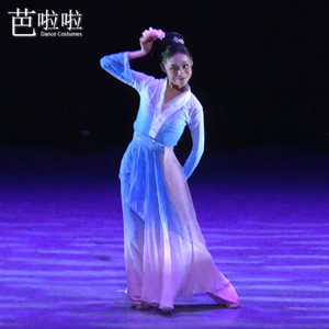 古典舞清照倾青剧目服古风舞蹈服