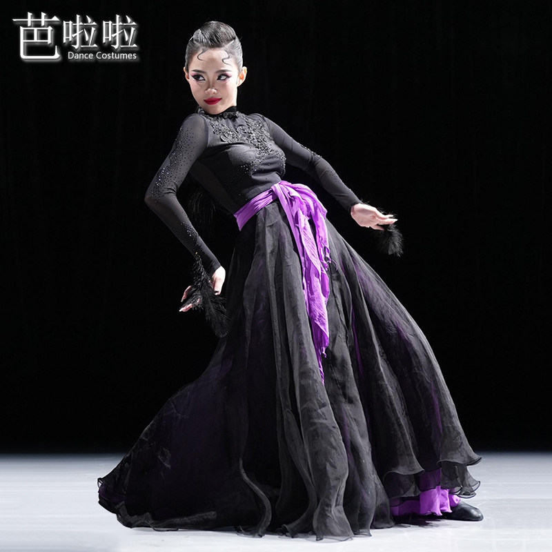 蒙古舞演出服蒙族练习裙剧目服