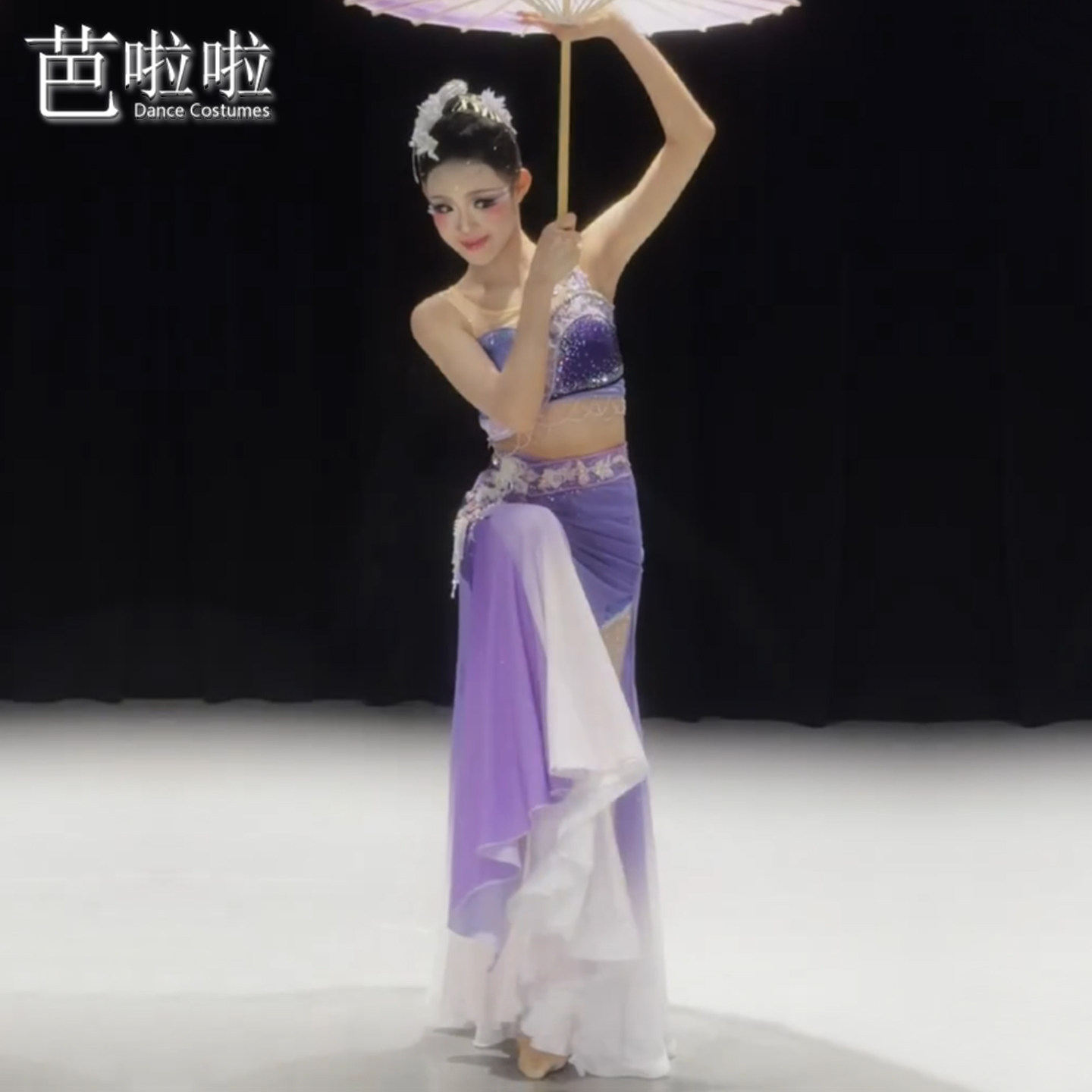 傣族舞独舞表演服傣雨悠悠舞蹈服