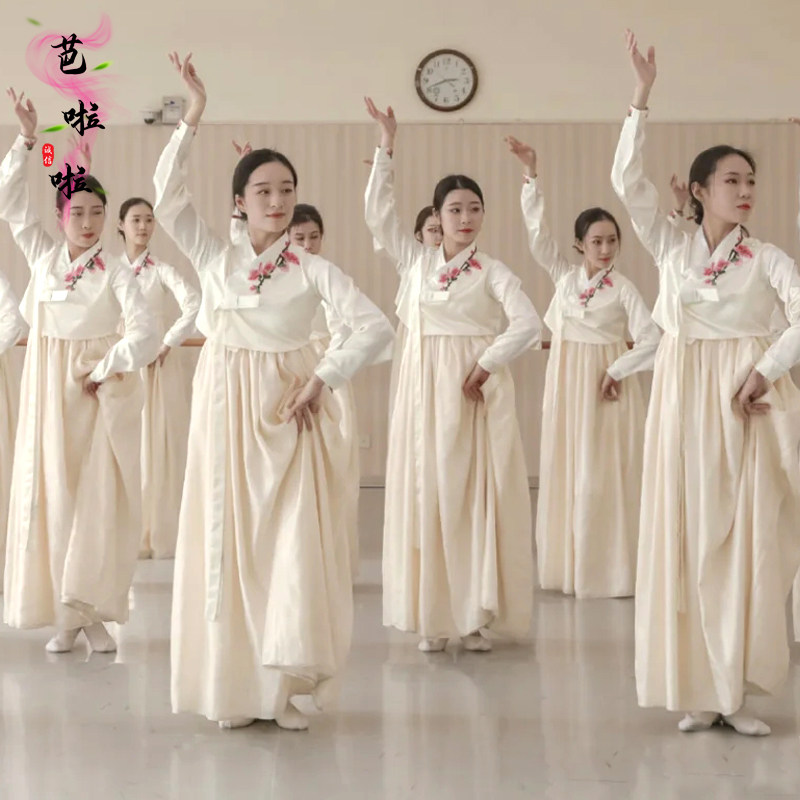 朝鲜舞蹈少数民族舞蹈服成人儿童大摆裙练功班服群舞演出服练习裙,女装/女士精品,民族服装/舞台装,淘宝优惠券,粉丝福利购,淘宝优惠卷