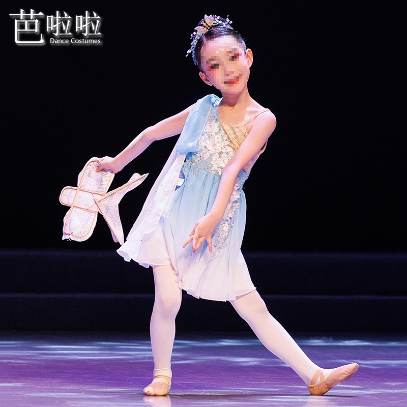 儿童现代舞草长莺飞二月天舞蹈服