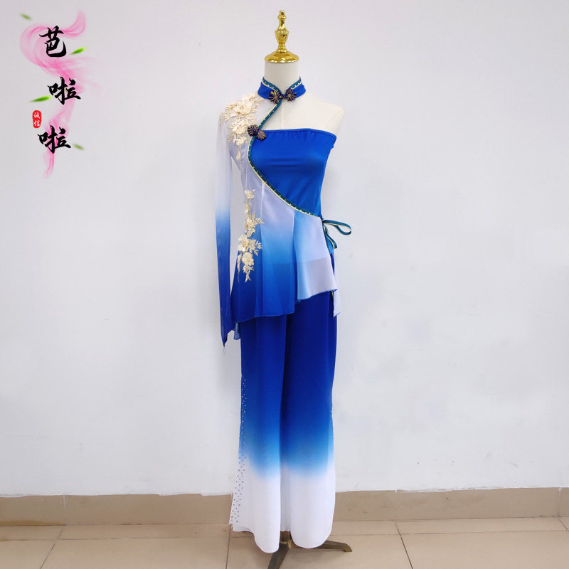 夏季艺考演出服胶州秧歌古典修身