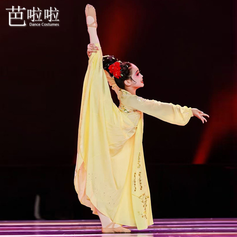 儿童古典舞霓裳云梦长袖演出服