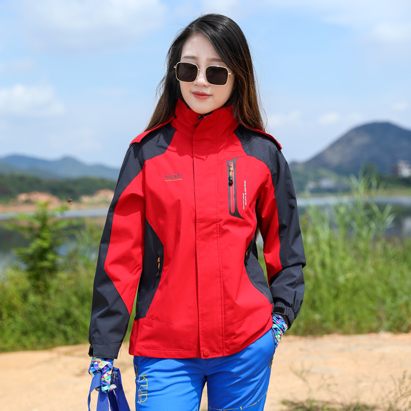 防水夹克春秋薄款冲锋衣女