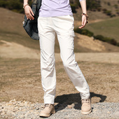 女 徒步轻薄透气弹力快干裤 户外运动跑步空调冰丝直筒速干裤 女长裤