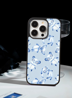 「蓝调布偶」苹果iPhone17promx手机壳16钢化玻璃VIVOX300s保护套16华为mate80红米荣耀OPPOFINDX9小米15全包